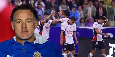 Gabriel Milito en el Chivas vs Leones Negros / FOTO MARCA