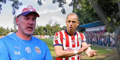 Gabriel Milito junto a Javier Hernández / FOTO X