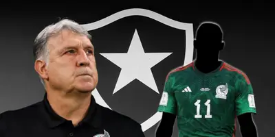 Gerardo Martino junto a futbolista incógnito del Tri / FOTO 90 MIN