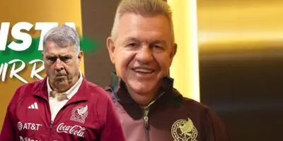 Gerardo Martino junto a Javier Aguirre / FOTO REPORTE ÍNDIGO
