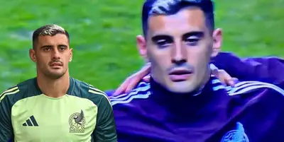 Germán Berterame en el himno nacional mexicano / FOTO IMAGO7