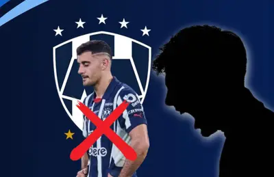 Germán Berterame y silueta de hombre gritando/Foto Rayados.
