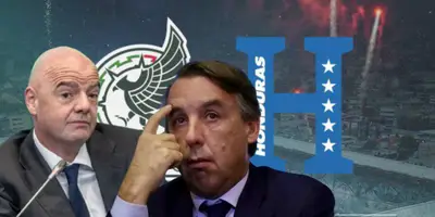 Gianni Infantino junto a Emilio Azcárraga / FOTO X