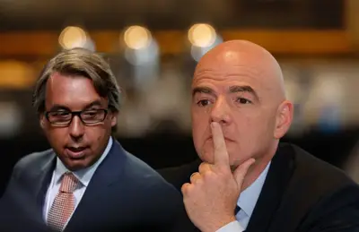 Gianni Infantino y Emilio Azcárraga/ Foto La Opinión.