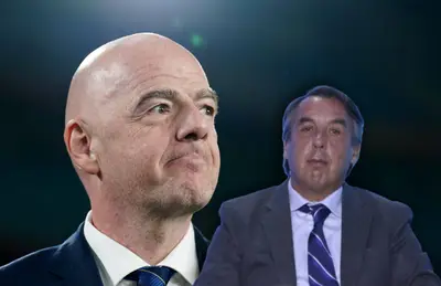 Gianni Infantino y Emilio Azcárraga/ Foto The Independent.