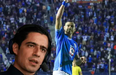 Giorgios Giakoumakis y Andrés Vaca/ Foto Cruz Azul.