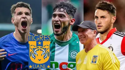 Goleadores de la Eredivise con Robert Dante Siboldi y escudo de Tigres/ Foto: Somos Invictos