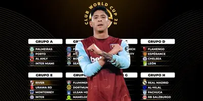 Grupos del Mundial de Clubes, tomado de Olé, con Edson al frente