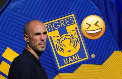Guido Pizarro, camiseta del club y emoji/Foto Tigres.