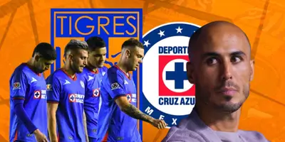 Guido Pizarro junto a futbolistas de Cruz Azul / FOTO GETTY IMAGES