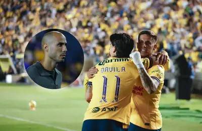 Guido Pizarro y jugadores celebrando/Foto Club América y MexSport.