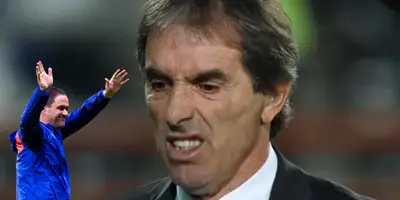 Guillermo Almada enojado en partido con Pachuca. Foto: Marca.