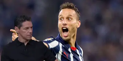 Guillermo Franco junto a Sergio Canales