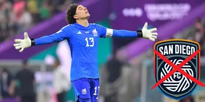 Guillermo Ochoa en partido con la Selección Mexicana. Foto: Récord.