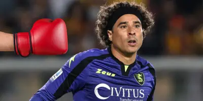 Guillermo Ochoa en partido con Salernitana. Foto: FantaMaster.