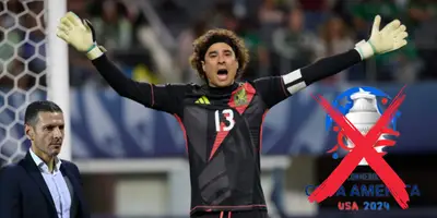 Guillermo Ochoa en partido con Selección Mexicana. Foto: Récord