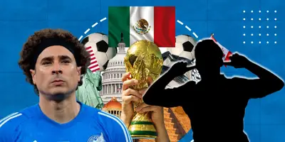 Guillermo Ochoa junto a futbolista incógnito / FOTO MEDIOTIEMPO