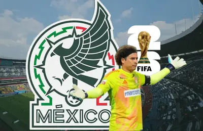Guillermo Ochoa y logo de Selección Mexicana/Foto Fox Sports.