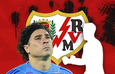 Guillermo Ochoa y silueta de portero/Foto Wallpapers4screen.