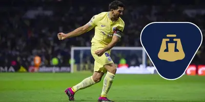 Henry burlándose de Pumas. Foto: Récord