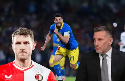 Henry Martín celebrando, Santiago y Christian Giménez/ Foto Sopitas.