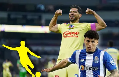 Henry Martín celébrando y Jorge Sánchez/Reporte Índigo.