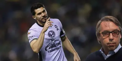 Henry Martín con el jersey morado del América, en partido. Foto: Plano Informativo
