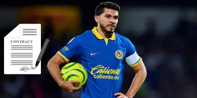 Henry Martín en partido con el América. Foto: Récord