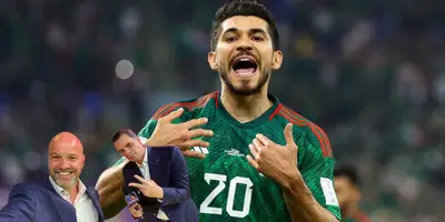 Henry Martín en partido con Selección. Foto: Azteca Deportes