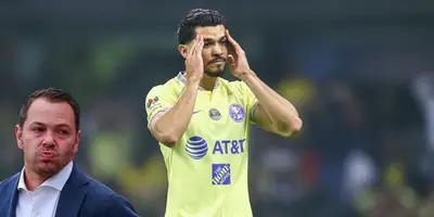 Henry Martín lamentándose con América. Foto: Bolavip