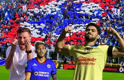 Henry Martín mostrando músculos Martín Anselmi enfadado y Gonzalo Piovi/ Foto 'X'.