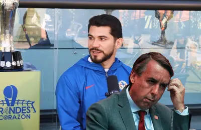 Henry Martín y Emilio Azcárraga molesto/ Foto Marca.