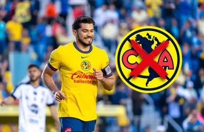 Henry Martín y escudo del América/Foto Imago7.
