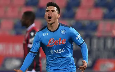 Hirving Lozano jugó 46 minutos en la victoria de su equipo, el Napoli, por la fecha 21 de la Serie A de Italia, 3-0 ante el Spezia.