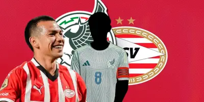 Hirving Lozano junto a futbolista incógnito del Tri / FOTO ESTO