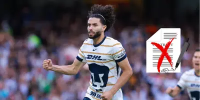 Huerta en partido con Pumas. Foto: Transfermarkt