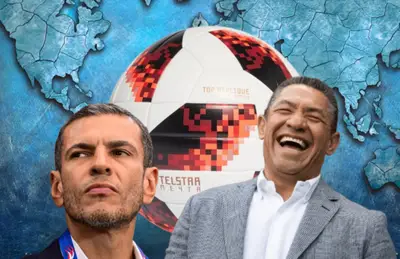 Ignacio Ambriz riendo y Jaime Lozano serio/ Foto Mediotiempo.