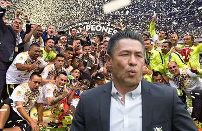 Ignacio Ambriz y jugadores del América festejando/ Foto TV Azteca.