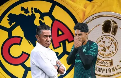 Ignacio Ambriz y Santiago Naveda con semblante triste/Foto Club América.