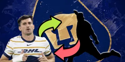 Ignacio Pusetto junto a futbolista incógnito / FOTO EL UNIVERSAL