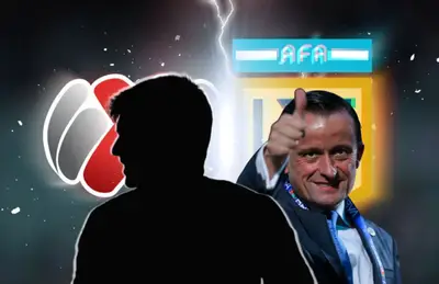 Ignacio Pussetto en forma de silueta y Mikel Arriola/Foto ESPN.