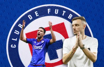 Ignacio Rivero y Martín Anselmi con manos juntadas/Foto TUDN Fan Shop.