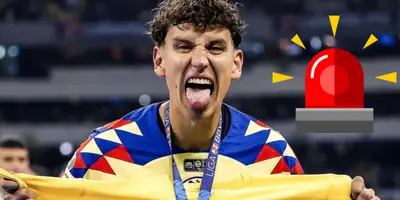 Igor Lichnovsy festejando título #14 del América. Foto: Chilevisión.