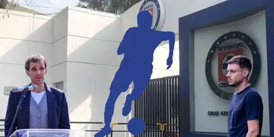 Instalación de Cruz Azul desde afuera. Foto: Fútbol Total