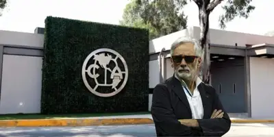 Instalaciones de Coapa de fondo, tomado de Bolavip, con Martínez al frente