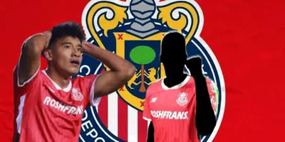 Isaías Violante junto a futbolista incógnito del Toluca / FOTO TUDN