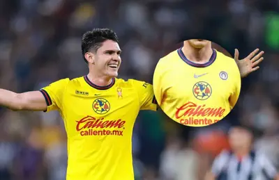 Israel Reyes y jugador del América recortado/Foto El Imparcial.