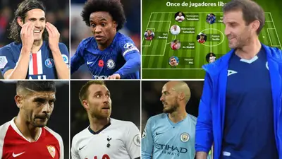 Iván Alonso y jugadores estrellas del fútbol europeo Foto: Marca