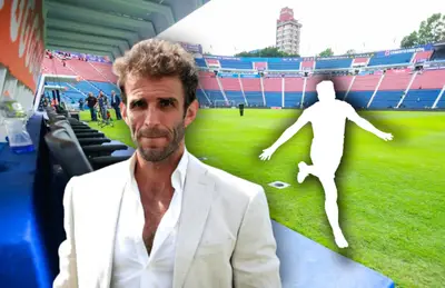 Iván Alonso y silueta de futbolista/ Foto Bolavip.