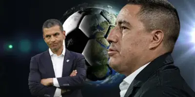 Jaime Lozano junto a Efraín Juárez / FOTO XEU DEPORTES